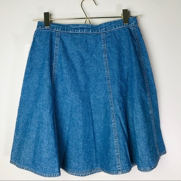 4x$20**LIZWEAR Petite Jeans mini skirt 100% cotton - Picture 3 of 6